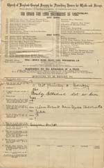 Image of Case 3623 2. Application to Waifs and Strays' Society (W) c. May 1893
 page 1
