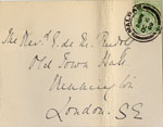 Image of Case 3623 10. Postcard from from Miss Cox 6 October 1909
 page 1