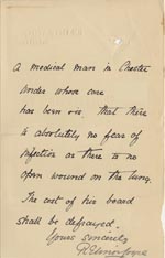 Image of Case 3623 13. Letter from Tattenhall Home 21 October 1909
 page 2