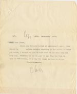 Image of Case 3623 15. Letter to Miss Joyce at Tattenhall Home 15 November 1909
 page 1