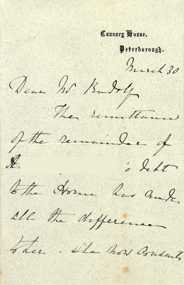 Large size image of Case 3695 8. Letter from E's employer 30 March 1898
 page 1