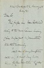 Image of Case 3737 3. Letter from New Southgate vicarage 31 May 1893
 page 1