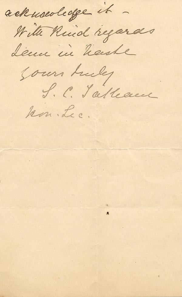 Large size image of Case 4129 2. Letter from the Home for Friendless Girls 14 February 1894
 page 3