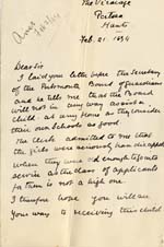 Image of Case 4166 3. Letter from Revd N.  21 February 1894
 page 1