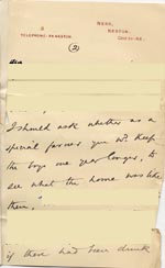 Image of Case 4171 24. Letter from Mrs B. asking if the boys could remain in the Home a little longer  15 March 1901
 page 5