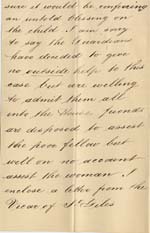 Image of Case 4488 2. Letter from I N Clarke 15 October 1894
 page 2