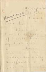Image of Case 4488 8. Letter from G's father c. 29 April 1895
 page 1