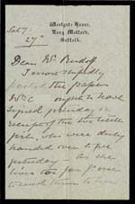 Image of Case 4488 10. Letter from Mrs Parker c. 27 October 1895
 page 1