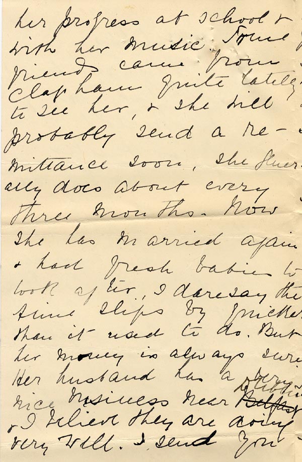 Large size image of Case 4664 3. Letter from St Hilda's Orphanage 18 August 1900
 page 2