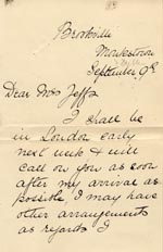 Image of Case 4664 4. Letter from I's mother 9 September 1900
 page 1