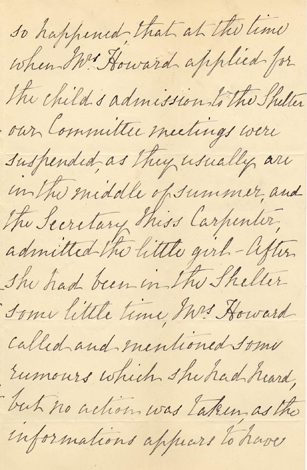 Large size image of Case 4770 6. Letter to Miss Sanders from Miss Briscoe 9 April 1895
 page 3