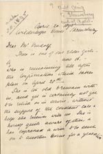 Image of Case 4770 7. Letter to Mr Rudolf  from Mary Butler 20 April 1895
 page 1