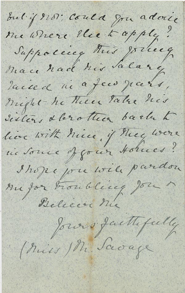 Large size image of Case 4776 2. Letter from Miss Savage  27 March 1895
 page 4