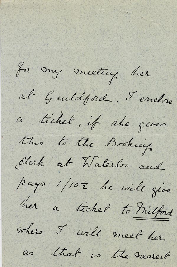 Large size image of Case 5008 9. Letter from Miss Hall Hall 17 July 1896
 page 2