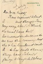 Image of Case 5627 5. Letter from Miss Powell  c. 6 February 1899
 page 1
