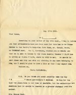 Image of Case 5929 4. Copy letter to Mrs Ernest Peel, Rock Ferry Home  17 August 1903
 page 1