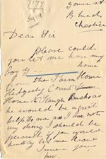Image of Case 5929 7. Letter from G's mother  December 1904
 page 1