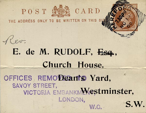 Large size image of Case 5959 10. Notice of discharge  14 November 1900
 page 1
