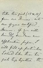 Image of Case 5959 2. Letter from Mrs C. asking for help for F.  22 March 1897
 page 2
