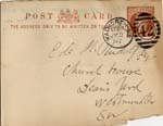 Image of Case 5977 5. Postcard from Revd H.  2 July 1897
 page 1