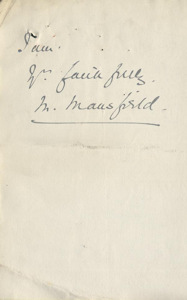 Large size image of Case 6001 2. Letter from Mrs Mansfield concerning J's health  22 November 1897
 page 8