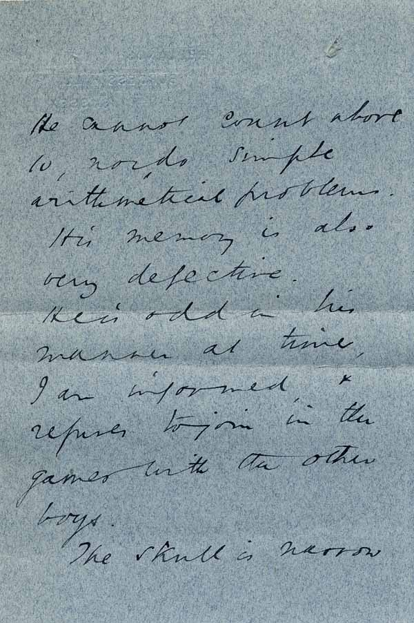 Large size image of Case 6001 11. Medical report  16 September 1907
 page 2