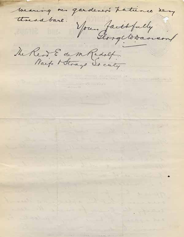 Large size image of Case 6001 31. Letter from St Boniface's Home requesting J's removal  25 May 1909
 page 2