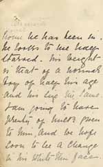 Image of Case 6001 9. Letter from the St Luke's Home about J's poor physical condition  2 May 1906
 page 2