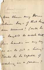 Image of Case 6001 14. Letter from Miss Williams about J's future  11 October 1907
 page 2
