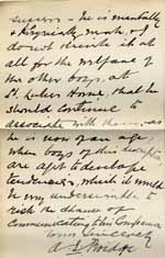 Image of Case 6001 30. Letter from St Luke's Home requesting J's removal  13 March 1908
 page 2