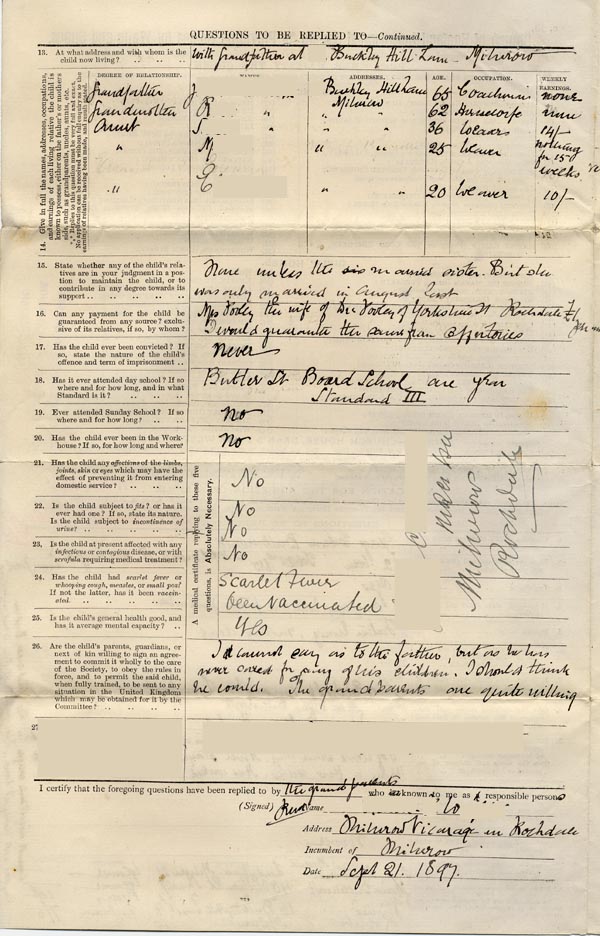 Large size image of Case 6135 1. Application to Waifs and Strays' Society  21 September 1897
 page 2