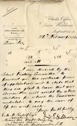Image of Case 6351 2. Letter from Mr F.E. Hillary, Union Workhouse to Edward Rudolf  26 February 1898
 page 1