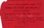 Image of Case 6351 9. Notice of Baptism 1 February 1899
 page 1