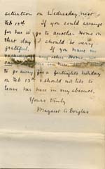 Image of Case 6424 7. Letter from the Belbroughton Home asking if another Home has been found for A.  7 February 1902
 page 2
