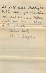 Image of Case 6424 11. Letter from the Belbroughton Home about A's journey to London  13 February 1902
 page 2