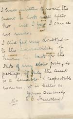 Image of Case 6424 17. Letter from Miss Snowden (A. is referred to by her second name B.)  22 August 1903
 page 2