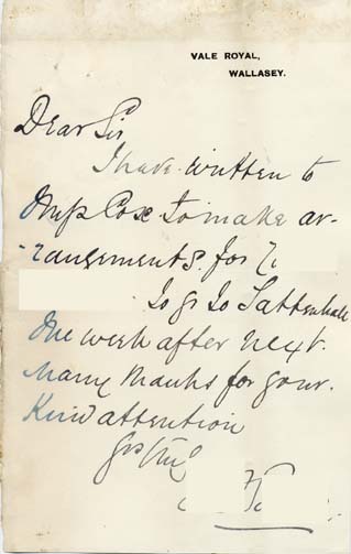 Large size image of Case 6428 5. Letter from Mrs S. about J's admission  nd
 page 1