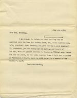 Image of Case 6537 13. Copy letter to the Frome Home concerning H's character reference and arrangements for travel to London  4 July 1900
 page 1