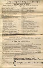 Image of Case 8587 1. Application to Waifs and Strays' Society  23 October 1901
 page 1