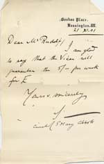 Image of Case 8587 6. Letter from Revd S. about maintenance payments  21 November 1901
 page 1