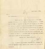 Image of Case 8587 27. Copy letter from Revd Edward Rudolf to Prebendary P. expressing pleasure that the Trustees of the Campden Charities have undertaken to fund E's apprenticeship  22 March 1910
 page 1