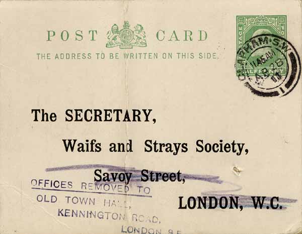Large size image of Case 8625 28. Notice of change of situation  27 April 1911
 page 1