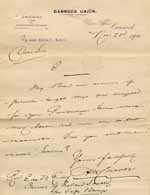 Image of Case 8625 2. Letter from Cannock Union enquiring about a place in the Penkridge Home for E.  23 November 1901
 page 1