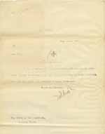 Image of Case 8625 8. Copy letter to the Cannock Union informing them that E. had been placed in service in Stafford  23 August 1907
 page 1