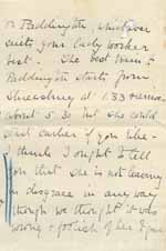 Image of Case 8625 18. Letter from E's employer saying that E. was not leaving in disgrace but had (quote)foolishly(unquote) given notice because she was scolded by the Cook  [June 1909]
 page 3