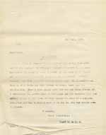 Image of Case 8625 19. Copy letter from Revd Edward Rudolf to E's employer concerning travel arrangements to London  8 June 1909
 page 1