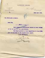 Image of Case 8625 23. Letter from the Cannock Union  12 June 1909
 page 1