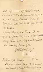 Image of Case 8645 2. Letter from Revd W.  24 November 1901
 page 3