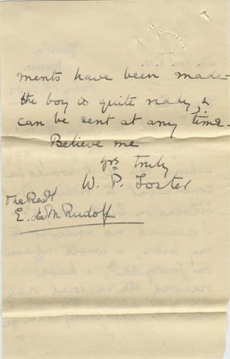 Large size image of Case 8723 7. Letter from Miss Foster  1 February 1902
 page 2