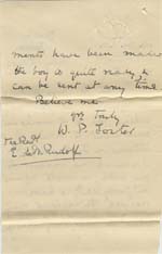 Image of Case 8723 7. Letter from Miss Foster  1 February 1902
 page 2